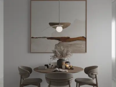 Modern Dining Room 3D model