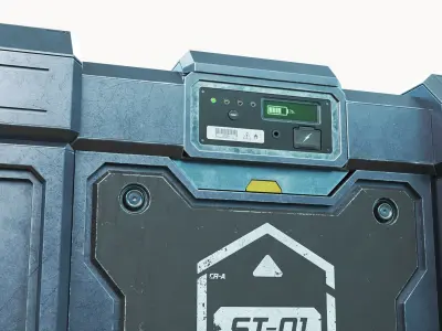  Sci Fi Military Storage Crate 