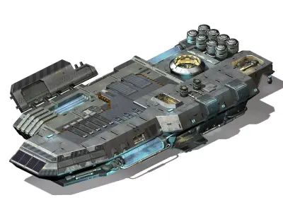 Space Station - Ground Operating Platform 01 3D model