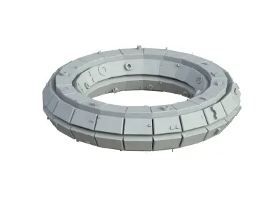 Sci Fi Object No 4345 Low Poly Low-poly 3D model