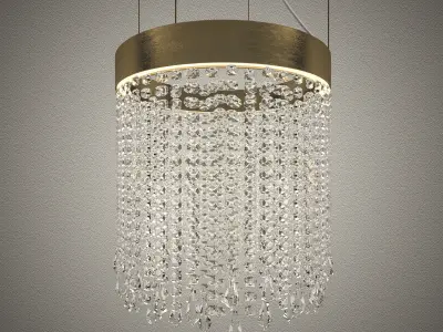 Crystal chandelier - Light4 ECLISSE suspension SO30 3D model