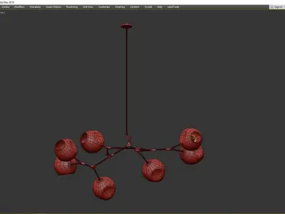 BRANCHING BUBBLES BB 07 Low-poly 3D model