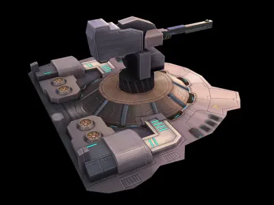 Machinery - Turret 01 3D model