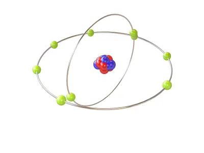 Fluorine Chemical Element v2 003 Low-poly 3D model