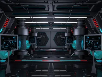 Sci Fi Corridor 3D model