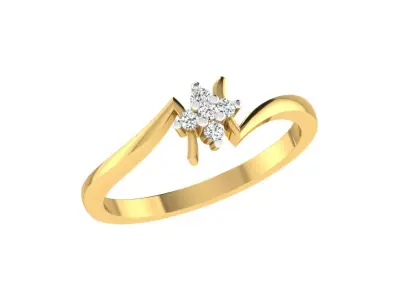 Women Ring  Render 3dm STL OBJ FBX Details 3D print model 223