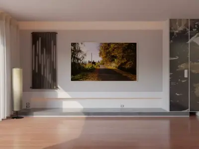 Living room Low-poly 3D model