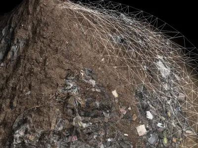 Debris Realistic - Low Poly - Game ready pile of dirt Low-poly 3D model