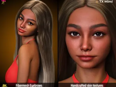 TX Mimi Premium PACK G9 G8 G8-1 Low-poly 3D model