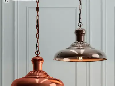 Hanging lamp Romatti Antique 3D model