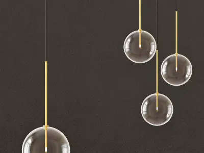Bolle ball hanging from ceiling 3D model