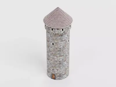 -Medieval Tower V3- 3D model
