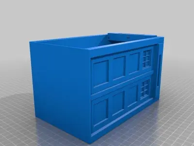 Tardis with doors Free 3D print model