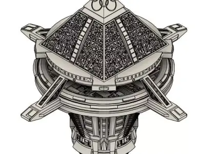 Goauld Laboratory Space Station 3D print model