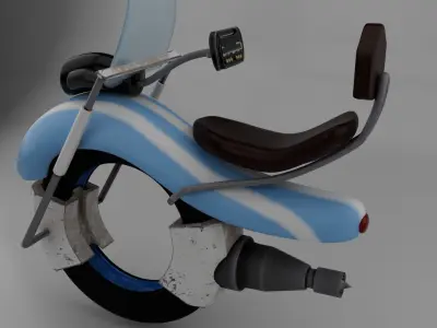 Sci Fi Bike 3D model