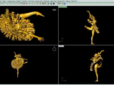 Dancing girl-1 Artwork-73 3D print model