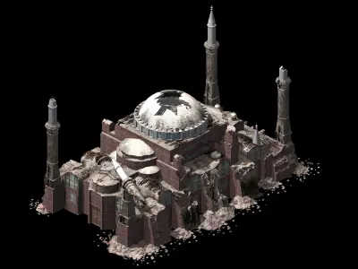 War-city-scars 08 3D model