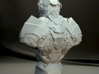 SCI FI Bust Creature  3D print model