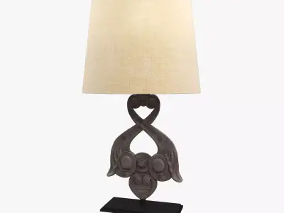 Restoration Hardware  18th wall anchor table lamp Low-poly 3D model