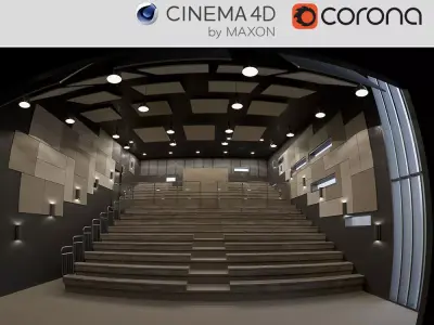 Arts Theatre Auditorium  3D model