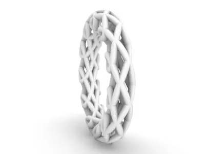 Woven Wire Ring v3  3D print model
