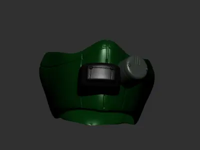 gas mask helmet scifi high poly sculpt 3d printable ver 3 3D model