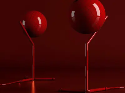 High table lamp ic 3D model