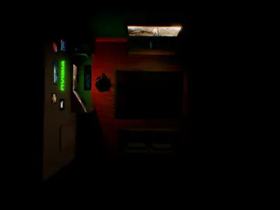 Gaming room Low-poly 3D model