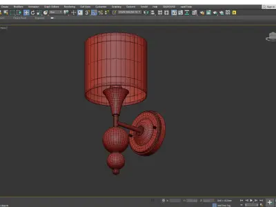  Sconce Freya Lauren FR5093WL 01CH Low-poly 3D model