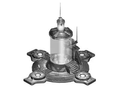 Machinery - Spacecraft - Functional Objects 05 3D model