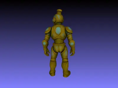 Azaryon High Poly Fantasy Armored Warrior Character 3D model