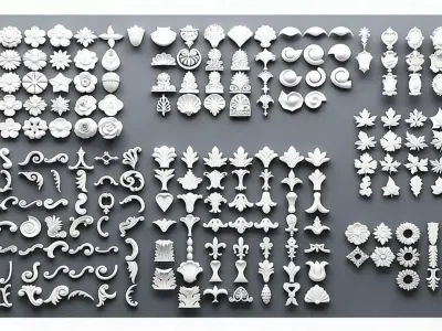 European-style Carving 3D model