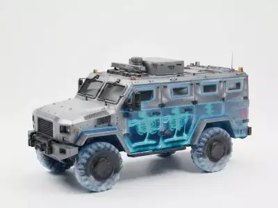 Spectral Armored SWAT Truck 3D Model Low-poly 3D model