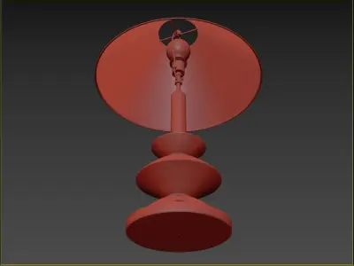 RH Pesaro Table Lamp - Sophisticated Modern Lighting Design 3D model