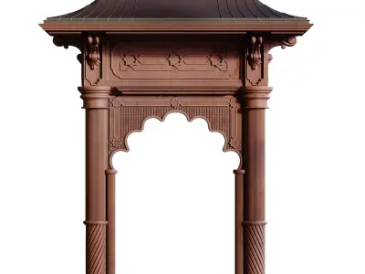 morrocon arch 938 Low-poly 3D model