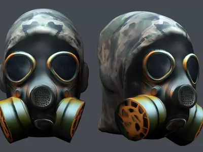 Helmet 3d model military combat Military Low-poly 3D model