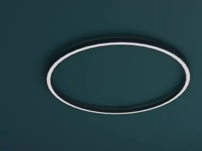Circle Lamp Modern Low-poly 3D model