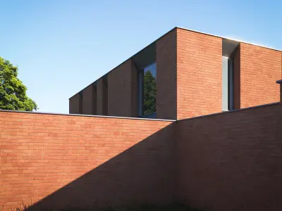 Bright red australian brick wall texture Texture