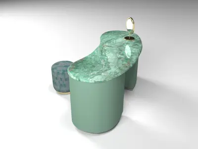 Passion Coiffeuse table model Armani Casa Series 3D model