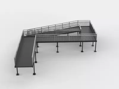 modular ramp 3D model