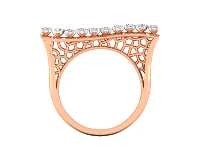  Women Ring Render 3dm STL MTL SLC JCD OBJ FBX Details 3D print model 4