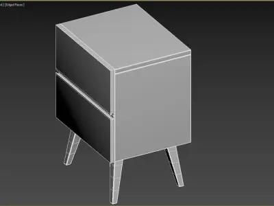 CARA More Bedside table 3D model