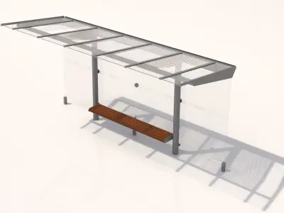 MMCite Regio 300 Bus Shelter 3D model