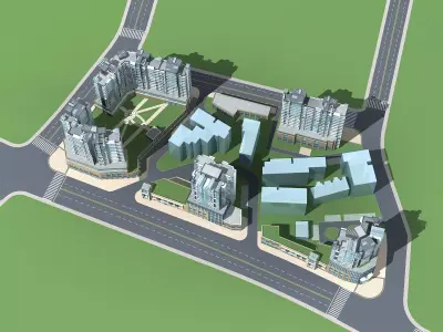 Office Building 3D model 460