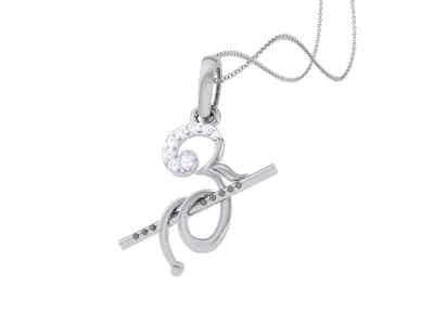 Spiritual Om Pendant 3D print model
