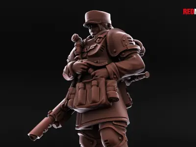 Shock Troops - Female Command Squad of the Imperial Force 3D print model