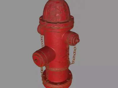 Fire Hydrant Low-poly 3D model Low-poly 3D model