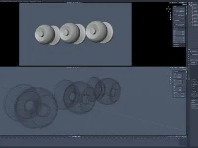 Door handle 3D model