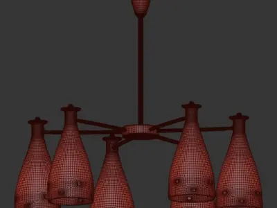 Mid-Century Coloured 3D model