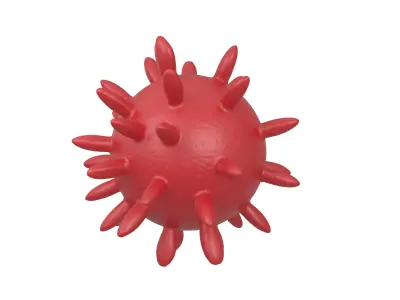 Virus v4 002 Low-poly 3D model